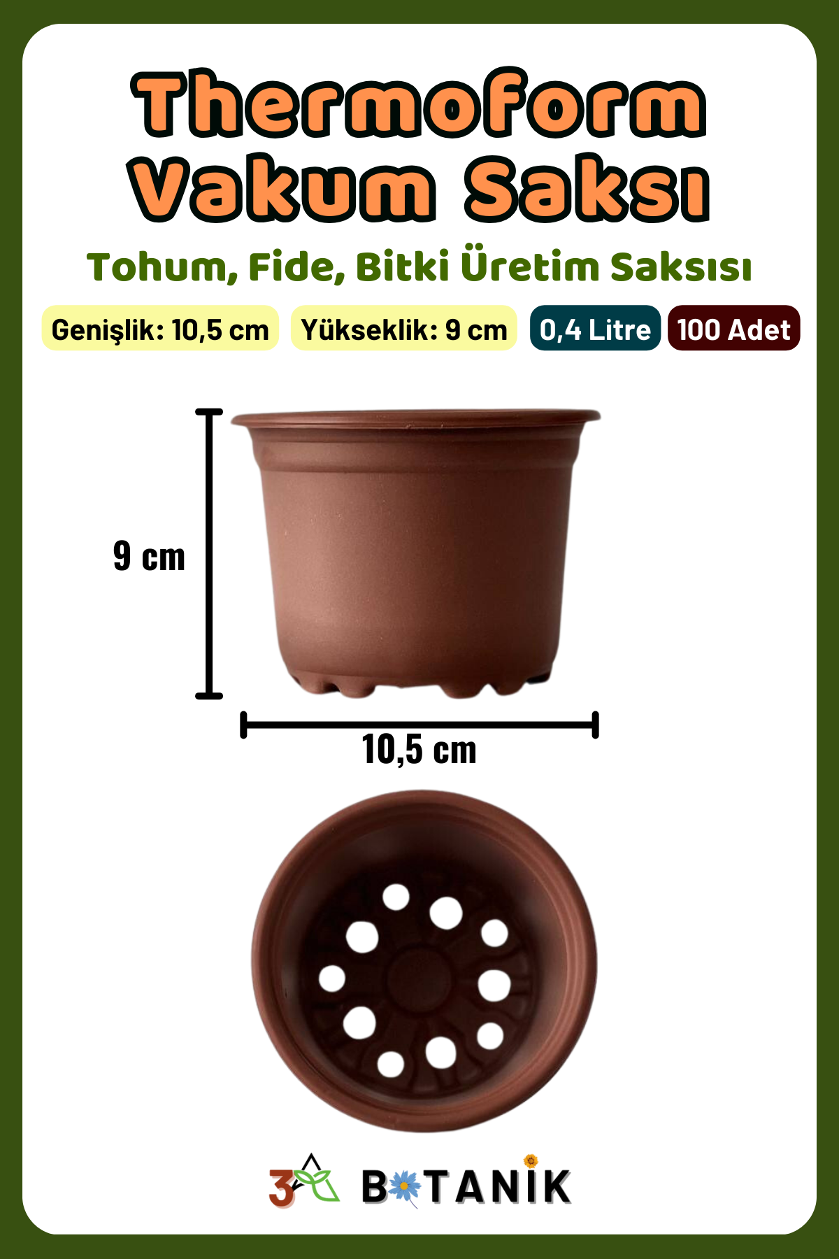 Thermoform%20Vakum%20Saksı,%2010,5x9%20Cm,%20Üretim%20Saksısı,%200,4%20Litre,%20Bitki%20Üretim%20Saksısı,%20100%20Adet