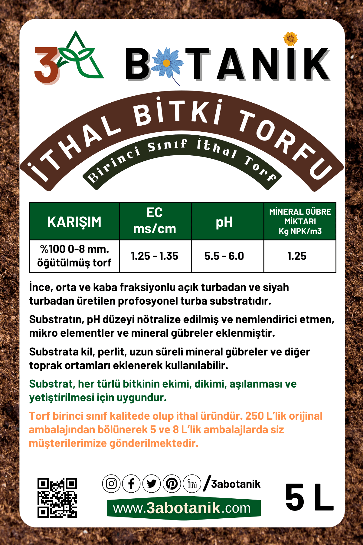 Birinci%20Sınıf%20İthal%20Bitki%20Torfu,%205%20Litre,%20Geniş%20Kullanım%20Alanı%20