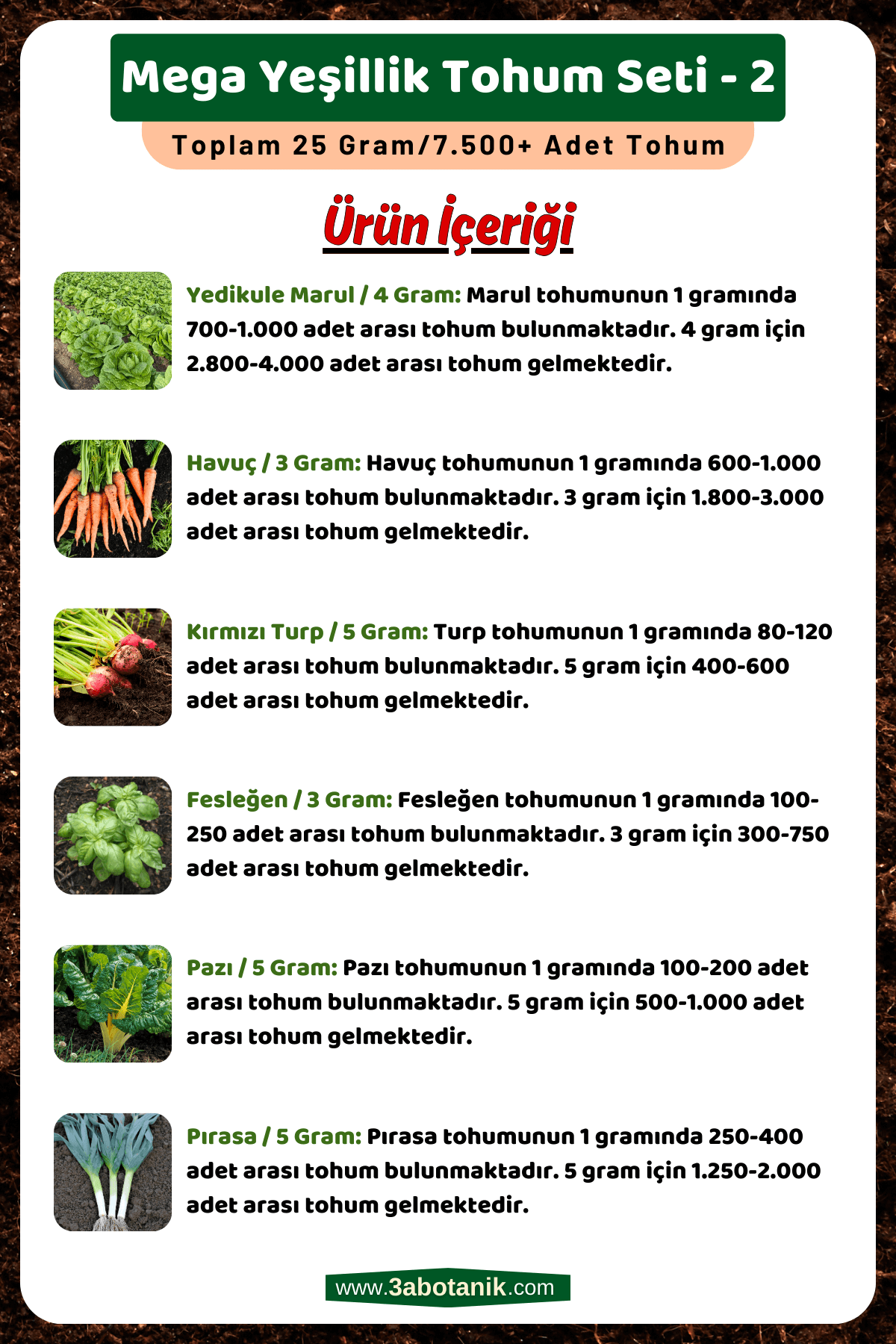 Mega%20Yeşillik%20Tohum%20Seti-2,%20Toplam%2025%20Gram/7.500%20Adet%20Yeşillik%20Tohumu