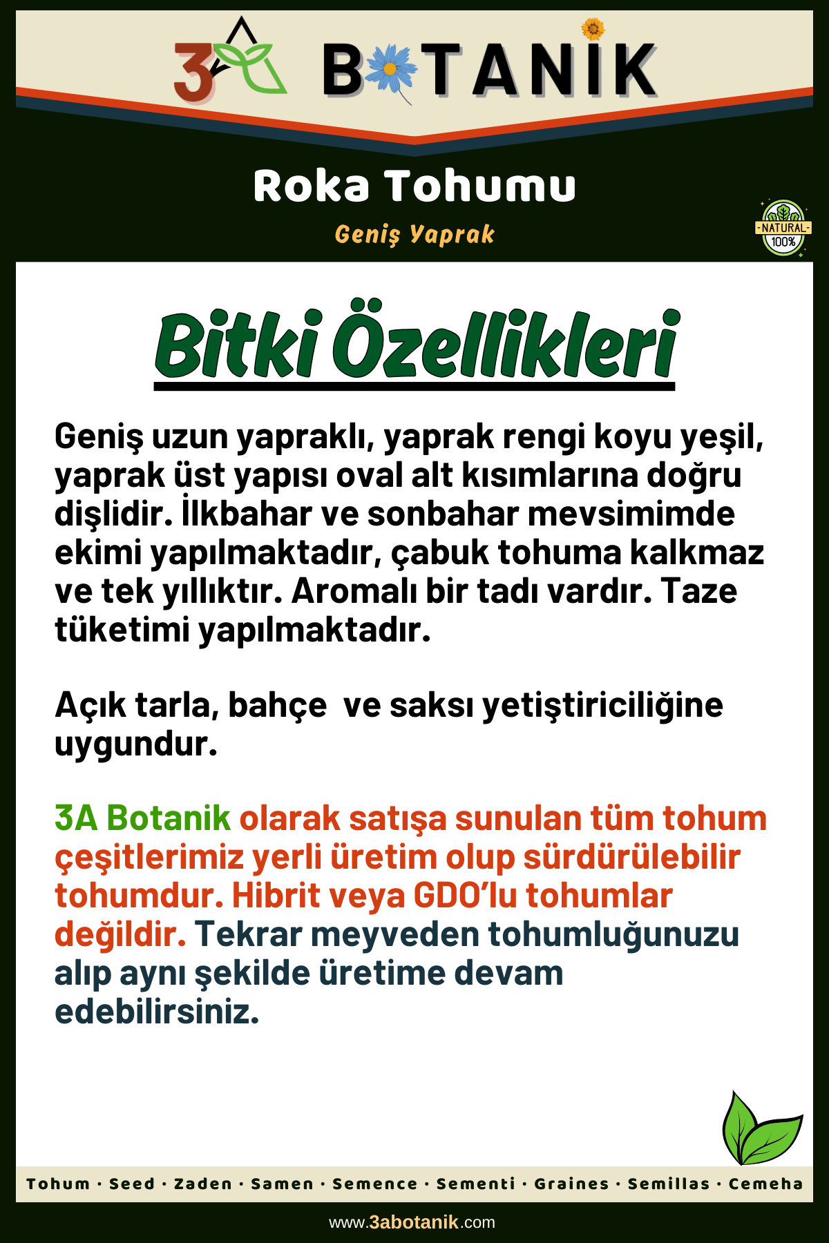 Roka%20Tohumu,%20Yerli%20ve%20Sürdürülebilir%20Tohum