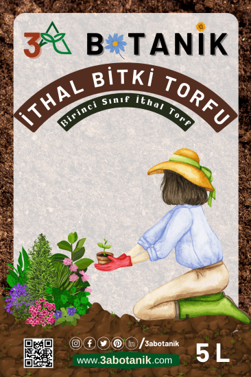 Birinci Sınıf İthal Bitki Torfu, 5 Litre