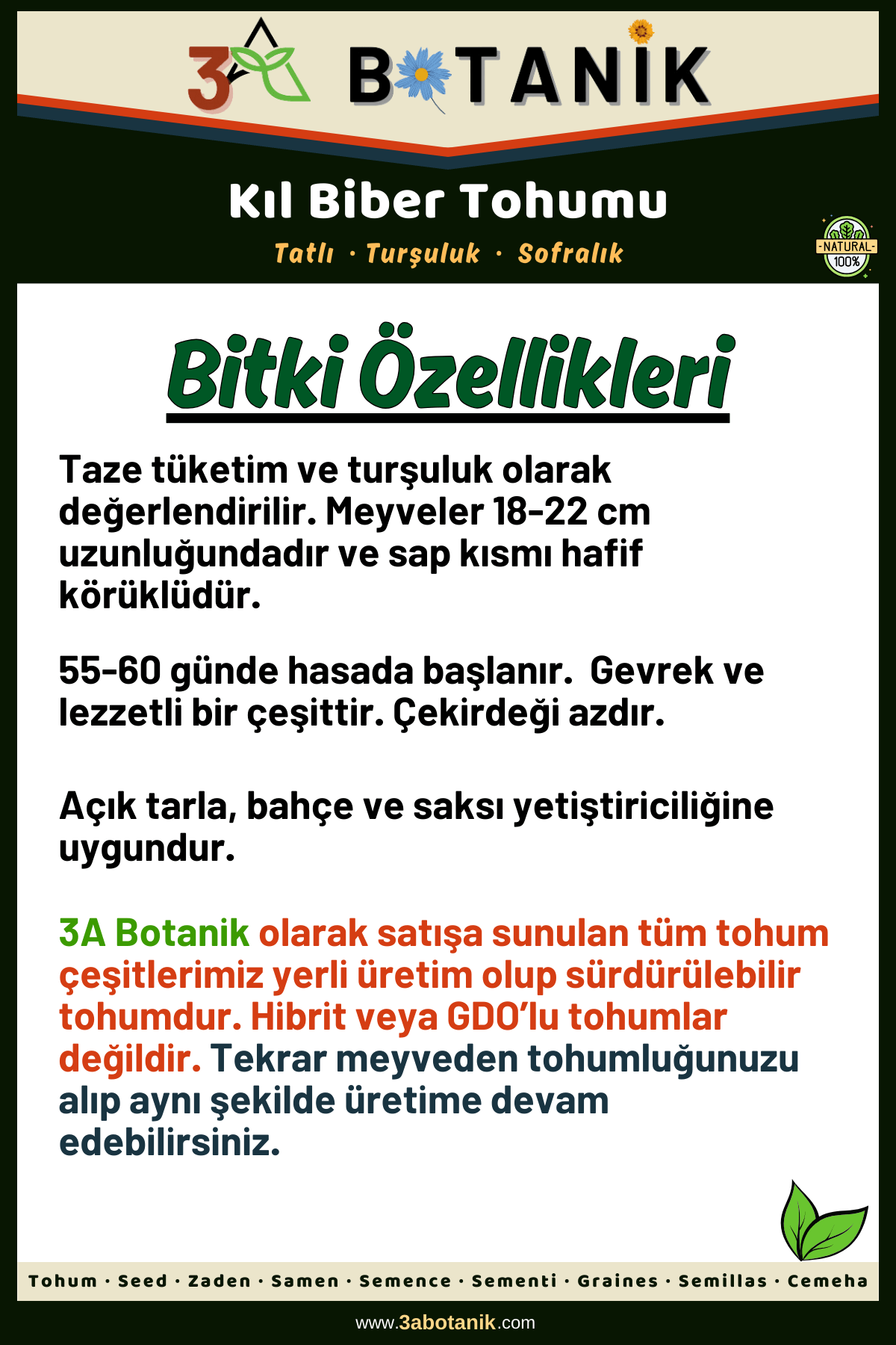 Tatlı%20Kıl%20Biber%20Tohumu,%20Yerli%20ve%20Sürdürülebilir%20Tohum